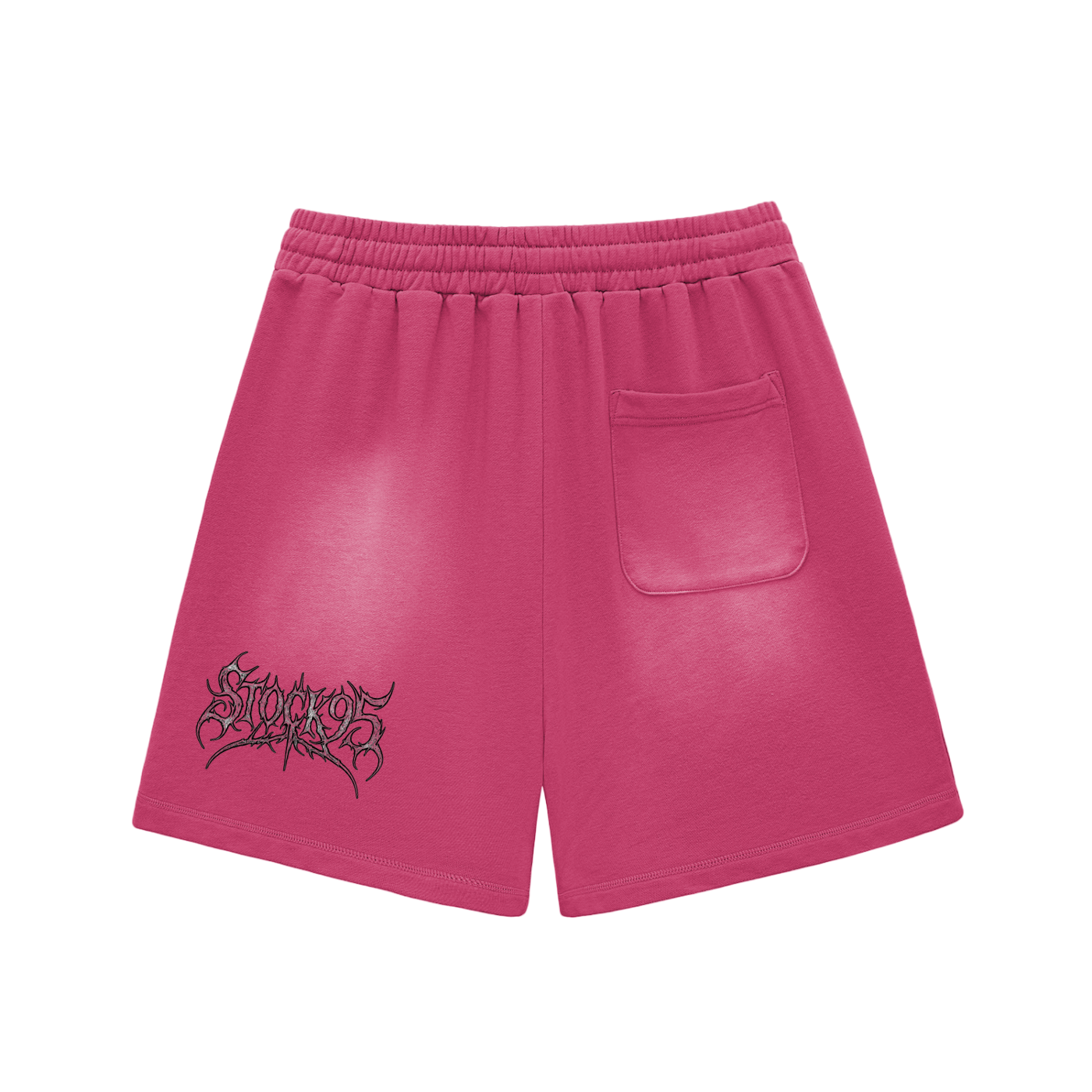 Stolen Heart - Customized Sun Fade Raw Edge Cotton Shorts