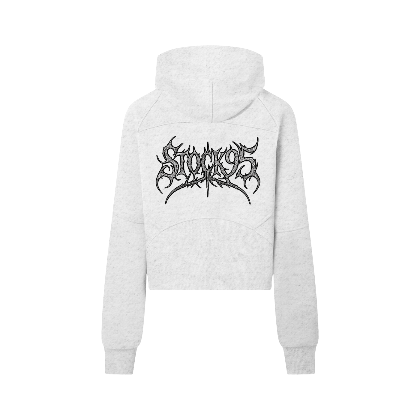 Stock95 - Customized Cropped Half-Zip Hoodie