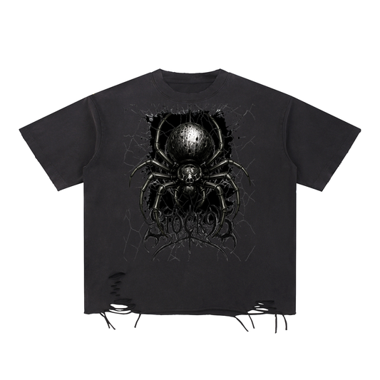10 Legged Freak - Customized Snow Washed Raw-Hem T-Shirt