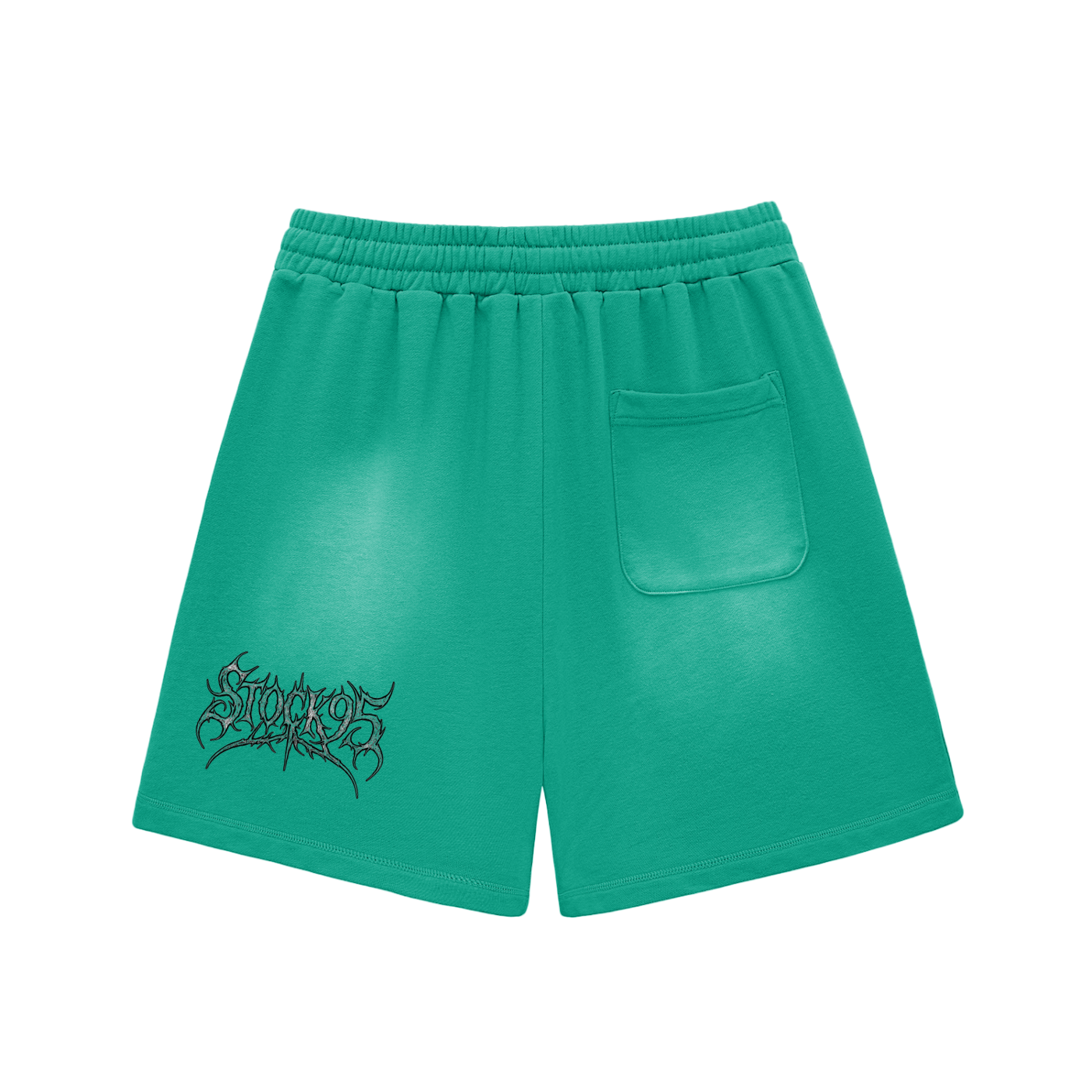 Stolen Heart - Customized Sun Fade Raw Edge Cotton Shorts