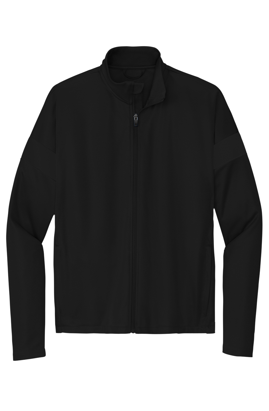 Mens Black Travel Full-Zip Jacket