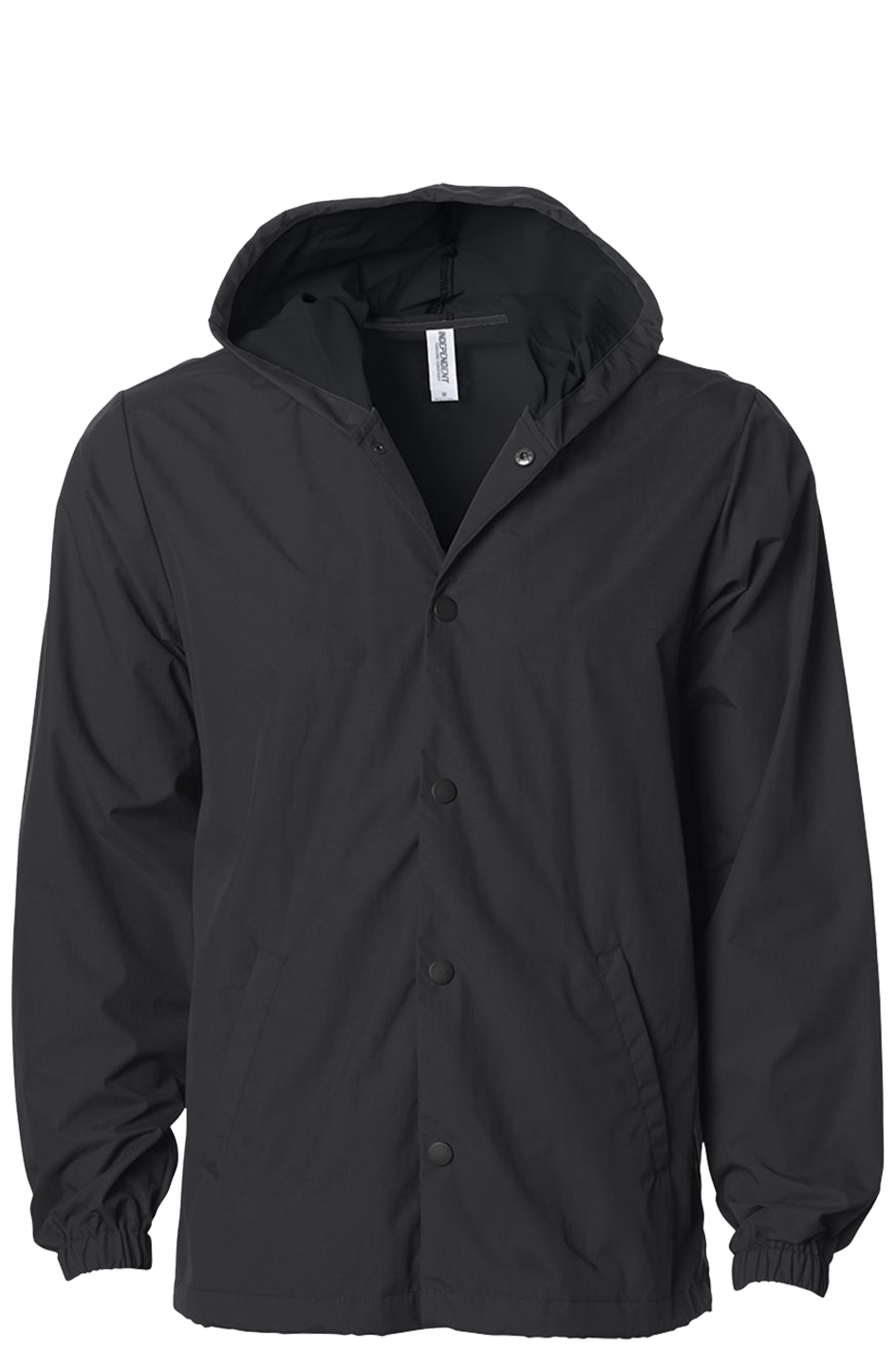 Black-On-Black-Water-Resistant Windbreaker