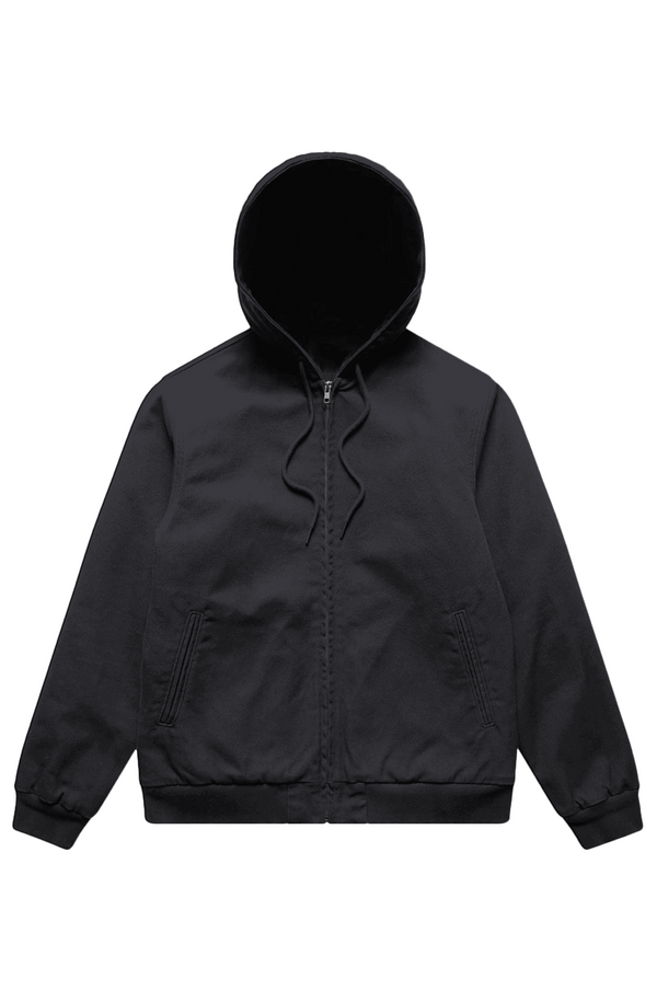 Canvas Bomber Hood Jacket