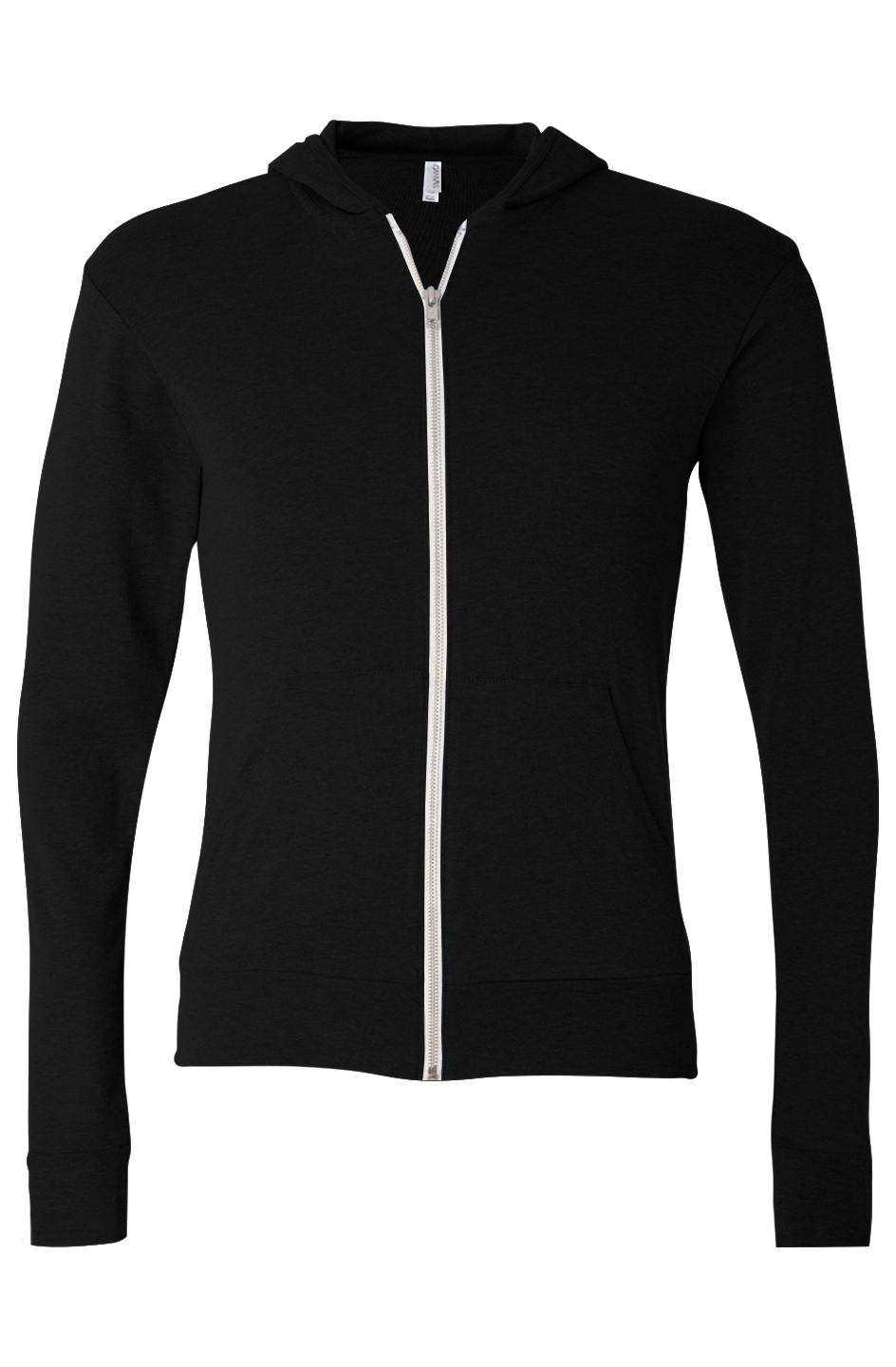 Triblend Full-Zip Lightweight Hoodie