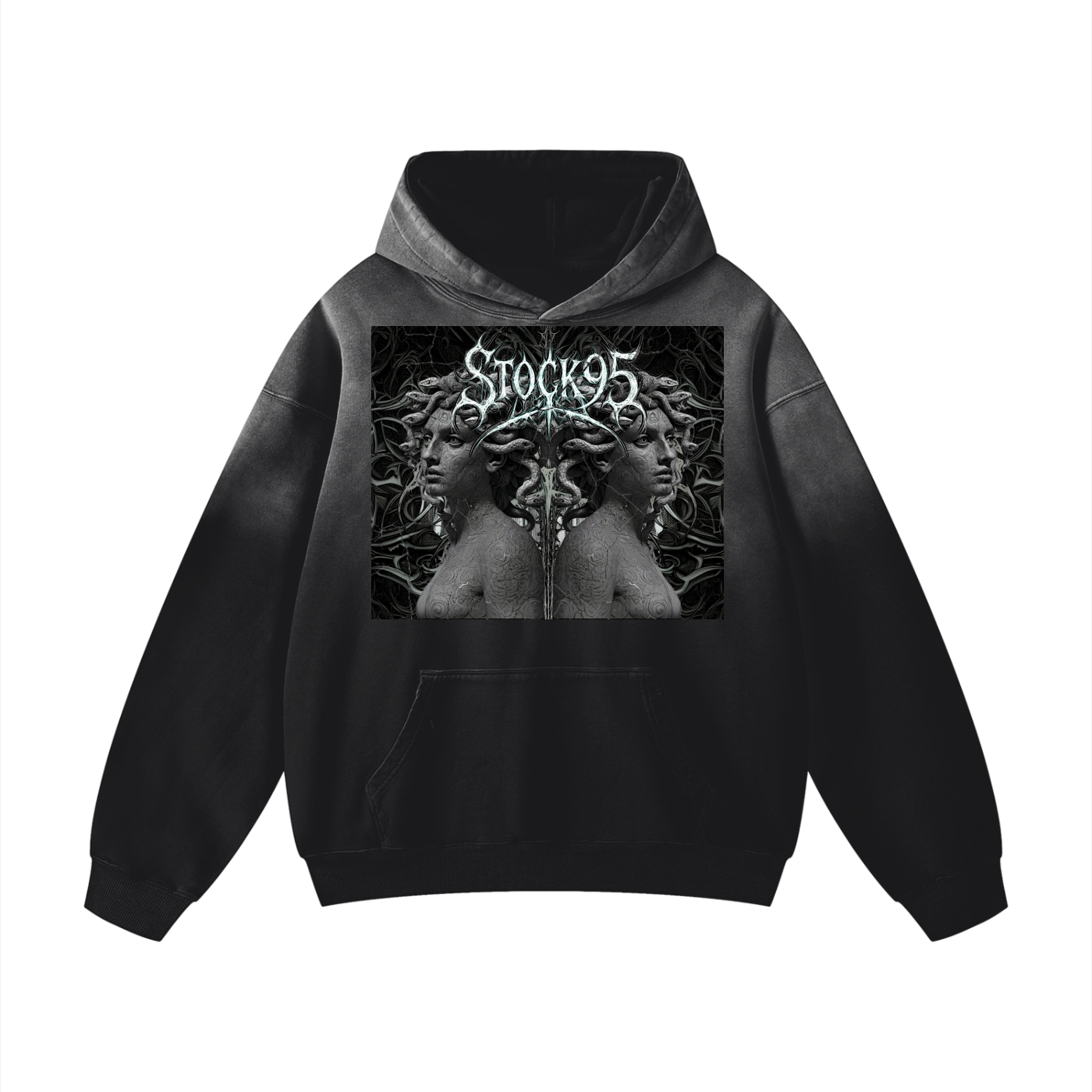 Medusa's mirror - Customized Heavyweight Sunfade Oversized Hoodie