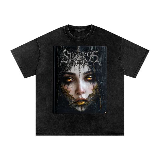 Book OF The Dead - Customized Snow Washed Oversized Cotton T-Shirt