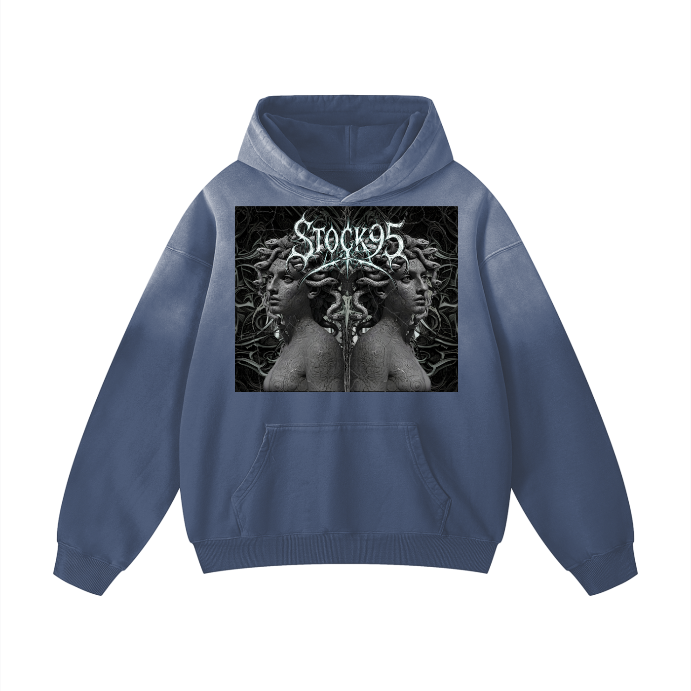 Medusa's mirror - Customized Heavyweight Sunfade Oversized Hoodie