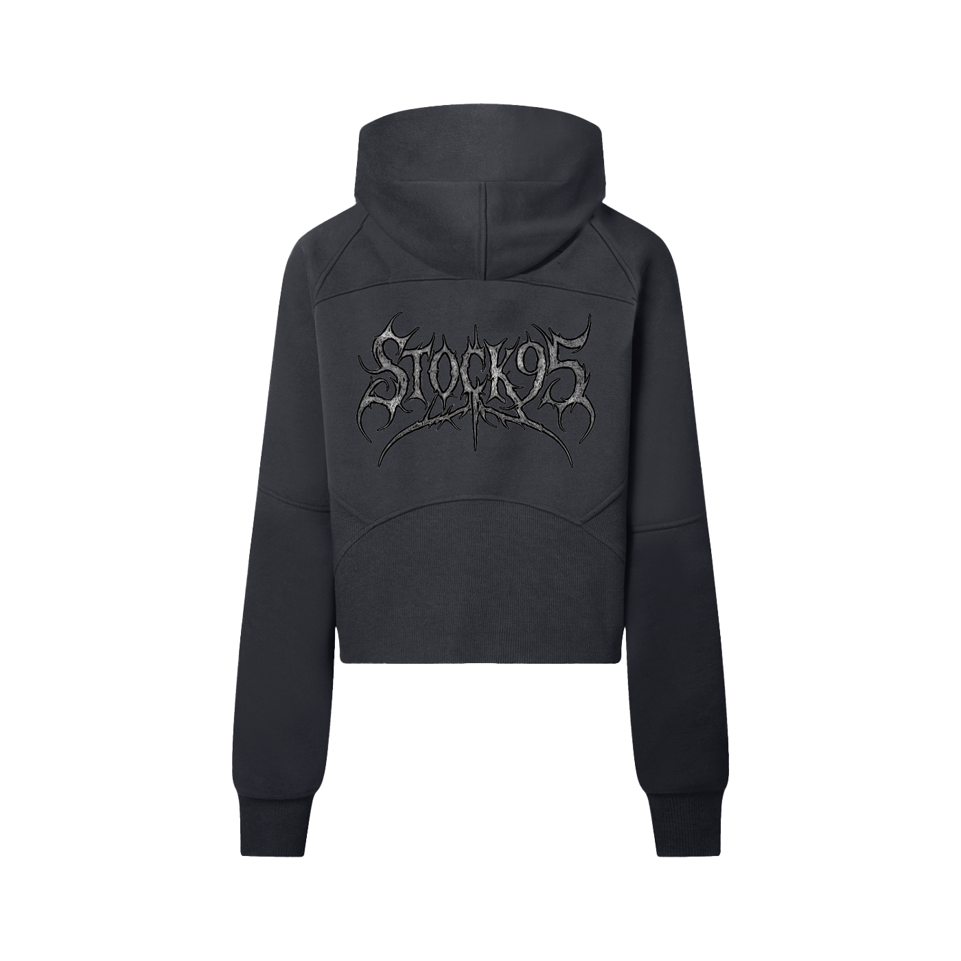 Stock95 - Customized Cropped Half-Zip Hoodie