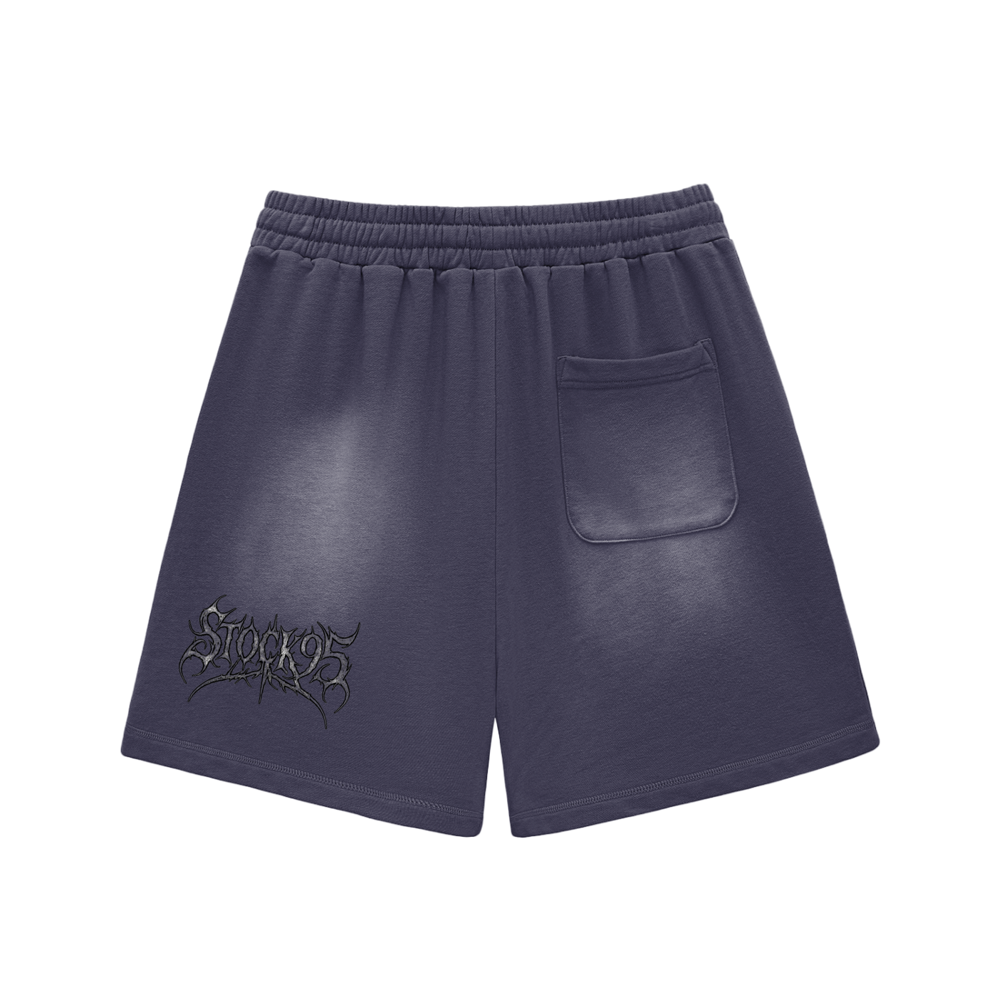 Stolen Heart - Customized Sun Fade Raw Edge Cotton Shorts