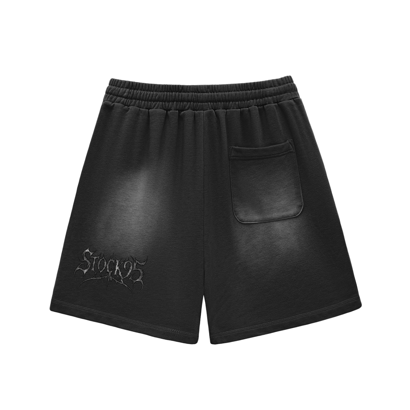 Stolen Heart - Customized Sun Fade Raw Edge Cotton Shorts