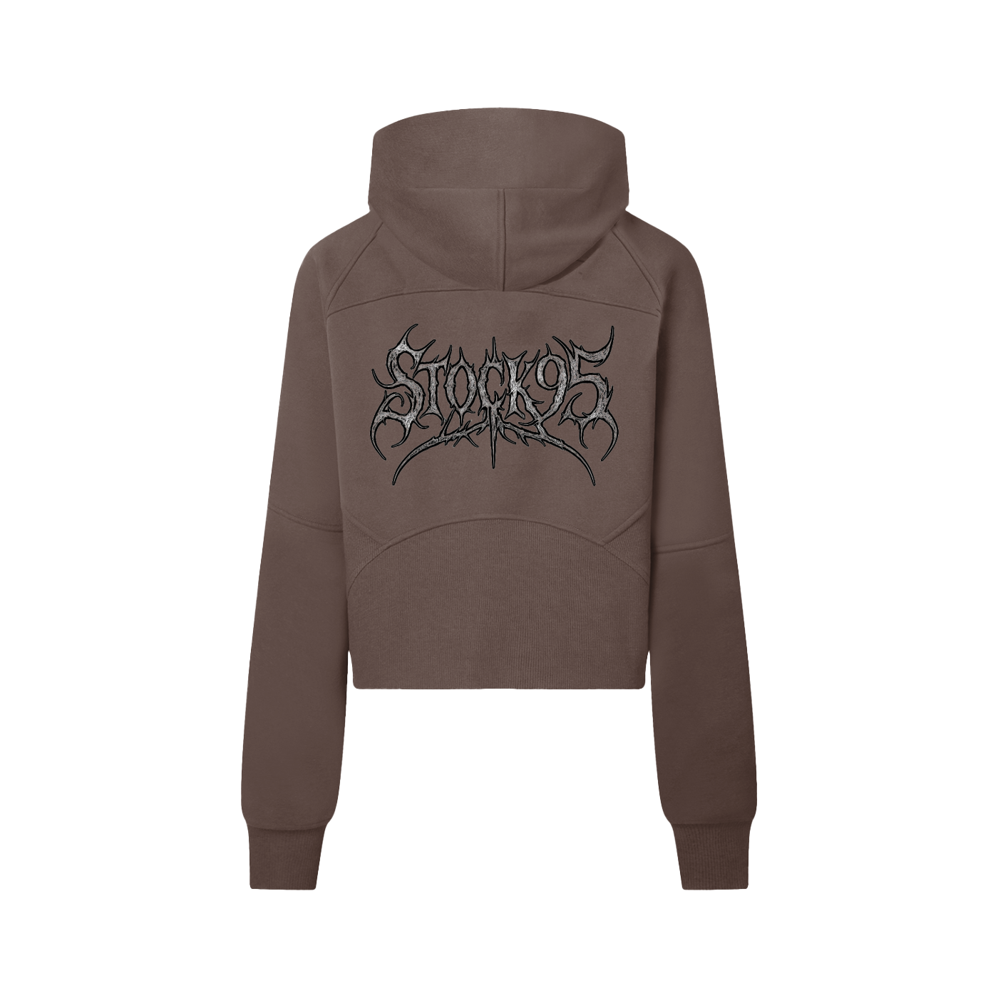 Stock95 - Customized Cropped Half-Zip Hoodie