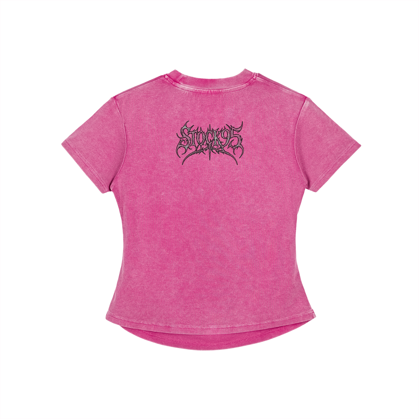 Stock95 - Customized Vintage Washed Bodycon Cotton T-Shirt