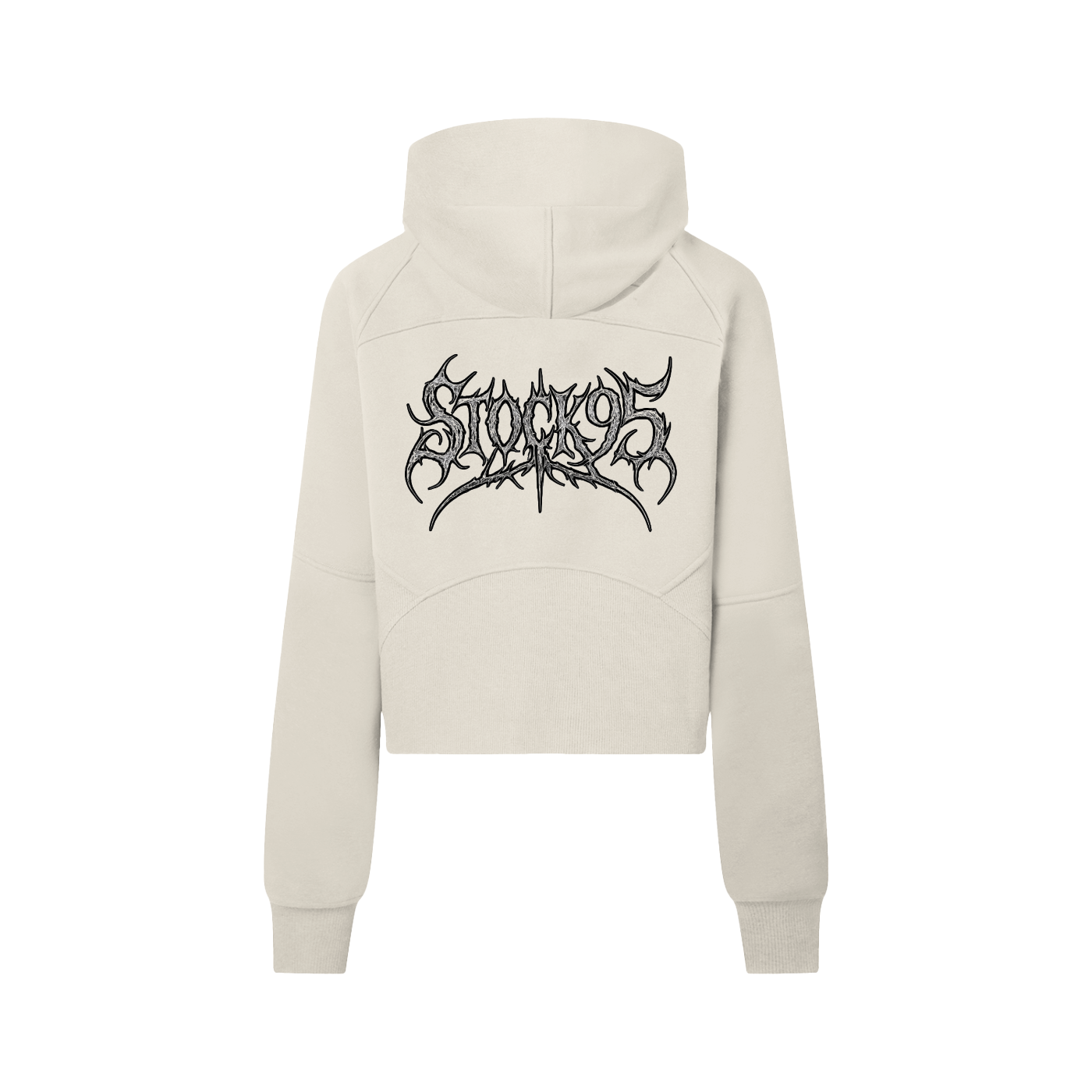 Stock95 - Customized Cropped Half-Zip Hoodie