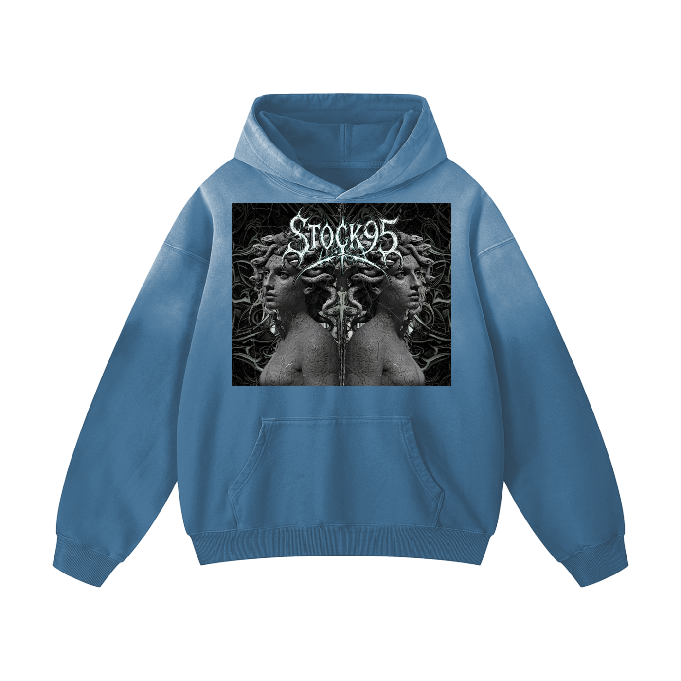 Medusa's mirror - Customized Heavyweight Sunfade Oversized Hoodie